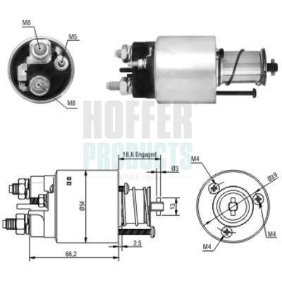 HOFFER Magnetlülitus, starter 6646139 HOFFER 6646139 Tõmberelee Citroen Xantia X1 hind