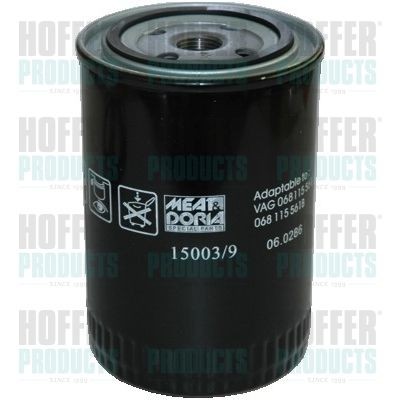 HOFFER Filtro olio 15003/9 15003/9 costo Filtro olio SKODA FAVORIT HOFFER