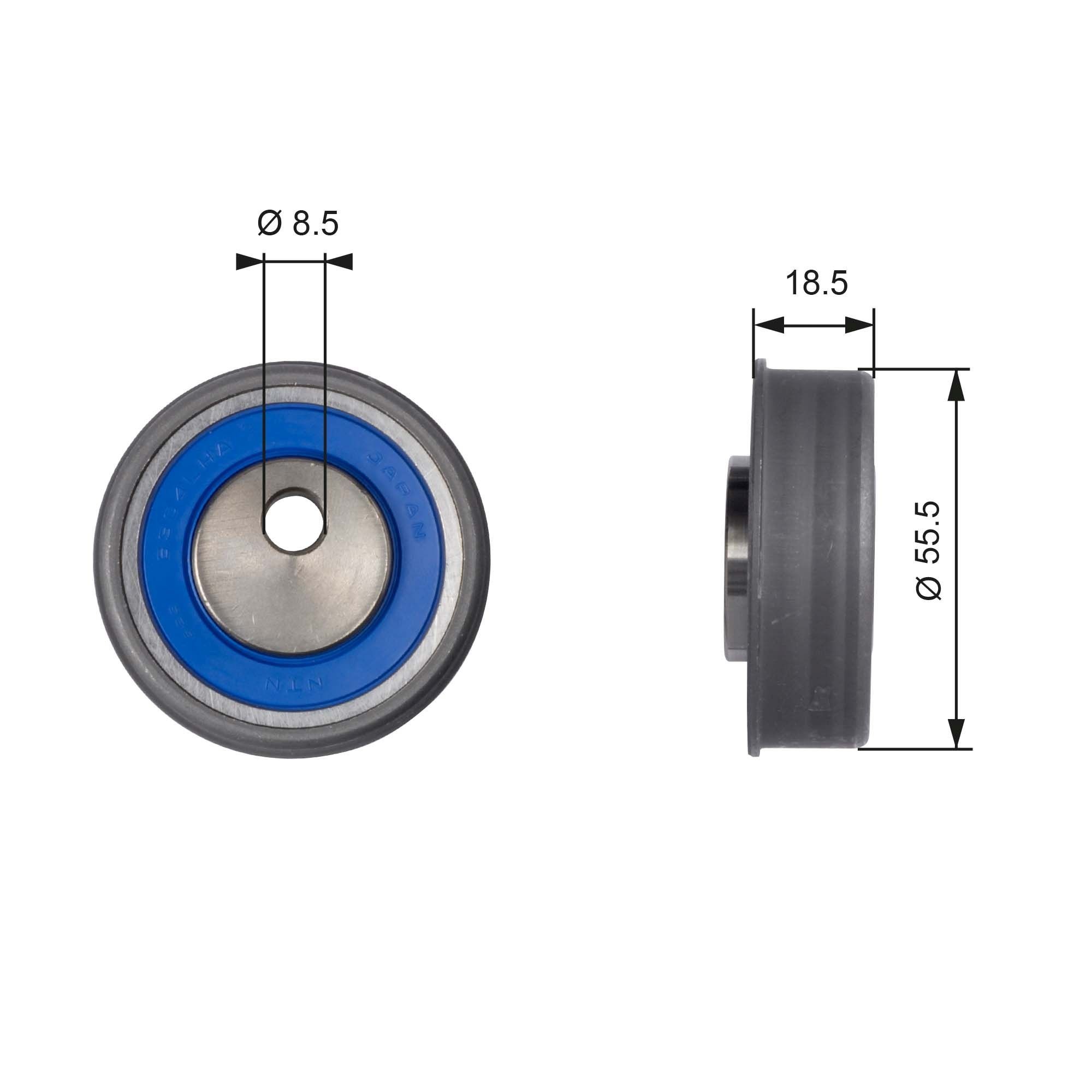 GATES Pingutusrull, Hammasrihm T41038 Pingutusrull, hammasrihm GATES Fiat 500 PowerGrip T41038