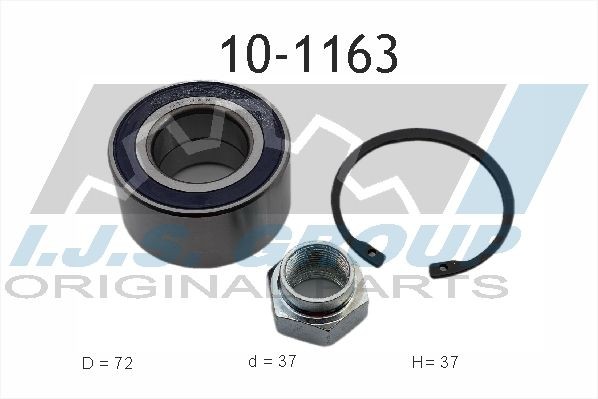 IJS GROUP Hjullejesæt 10-1163 10-1163 Hjulnav FIAT PALIO IJS GROUP