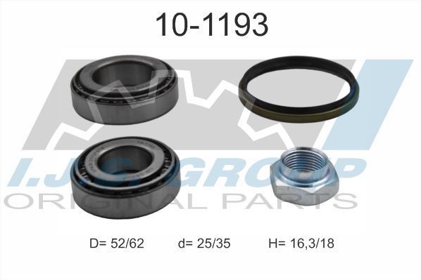 IJS GROUP Wiellagerset 10-1193 Wielnaaf IJS GROUP MEGANE 10-1193 goedkoop