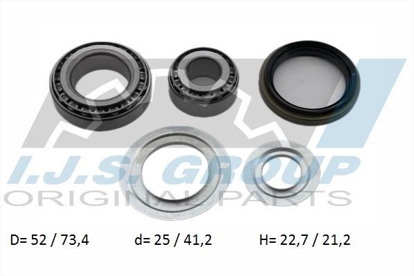 IJS GROUP Kit cuscinetto ruota 10-1204 10-1204 costo Mozzo ruota MERCEDES-BENZ T1 Autobus IJS GROUP