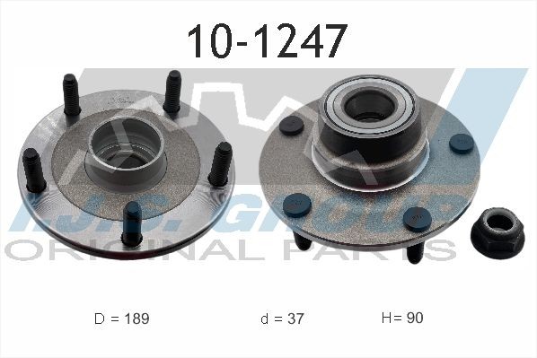 IJS GROUP Kit de roulement de roue 10-1247 Moyeux de roue IJS GROUP TRANSIT CONNECT 10-1247 pas cher