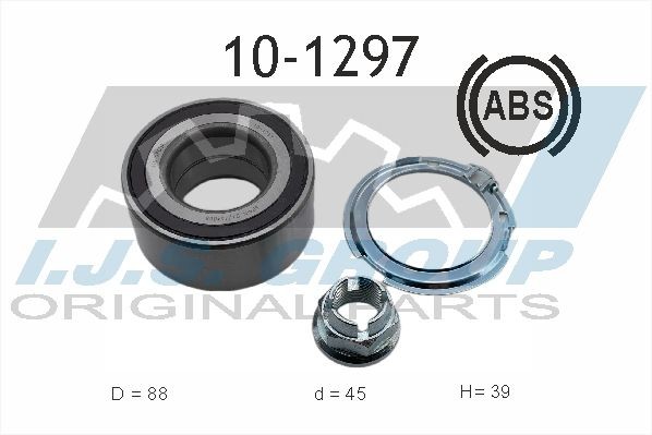 IJS GROUP Wiellagerset 10-1297 10-1297 Wielnaaf IJS GROUP RENAULT MEGANE