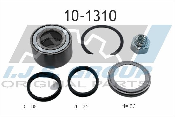 IJS GROUP Kit de roulement de roue 10-1310 Jeu de roulements de roue IJS GROUP i20 10-1310 pas cher