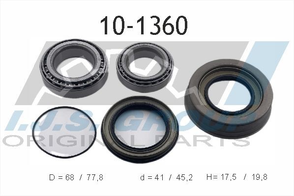 IJS GROUP Lożisko kolesa - opravná sada 10-1360 Ložisko kolesa IJS GROUP PATRIOT 10-1360 lacné