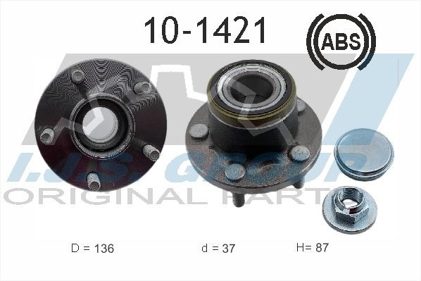 IJS GROUP Kit cuscinetto ruota 10-1421 10-1421 Mozzo ruota IJS GROUP FORD TRANSIT CONNECT costo