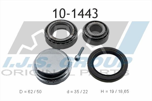 IJS GROUP Σετ ρουλεμάν τροχών 10-1443 Ρουλεμάν IJS GROUP Mercedes-Benz A-class 10-1443