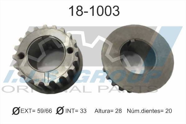 IJS GROUP Οδοντοτροχός, στροφαλοφόρος άξονας 18-1003 18-1003 Γρανάζι στροφάλου FORD RANGER IJS GROUP