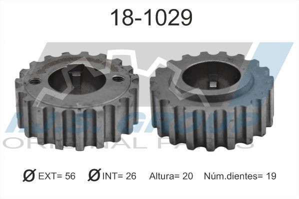 IJS GROUP Crankshaft gear 18-1029 18-1029 IJS GROUP crankshaft gear RENAULT 21