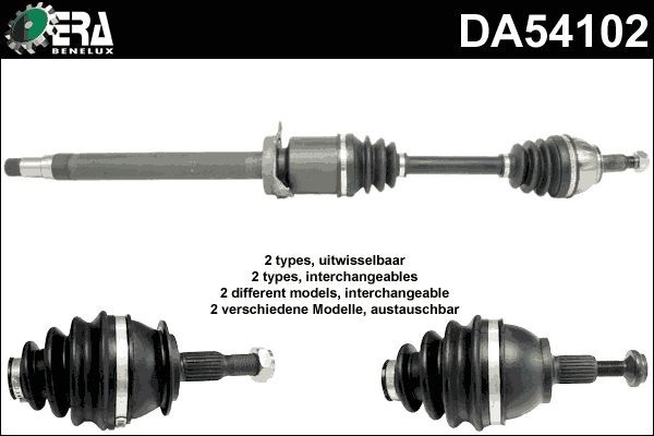 ERA Benelux Arbre de transmission DA54102 Transmission Mercedes C190: Arbre de transmission ERA Benelux DA54102