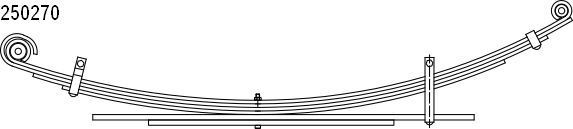 CS Germany Molas de lâminas 10.250.270.00 CS Germany 10.250.270.00 Mola de caminhão Toyota Prius 2 preço