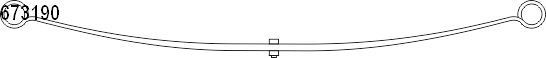 CS Germany Leaf springs 10.673.190.00 FIAT DOBLO CS Germany leaf spring 1067319000