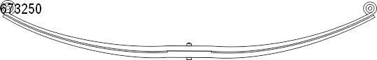 CS Germany Leaf springs 10.673.250.00 FIAT DOBLO CS Germany leaf spring 1067325000