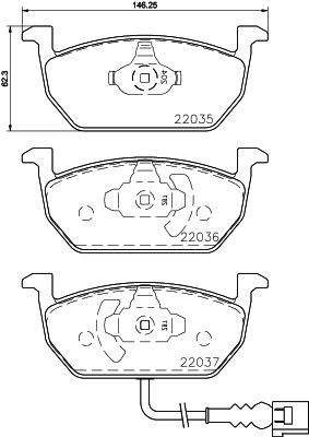MINTEX Piduriklotsid MDB3761 MDB3761 Piduriklotsid MINTEX SKODA CITIGO