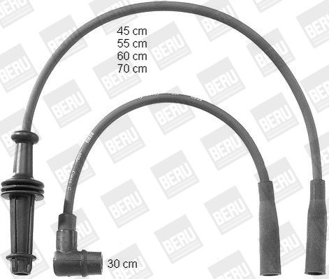 BERU Bougiekabels PRO756 PRO756 Bougiekabel BERU PEUGEOT 406