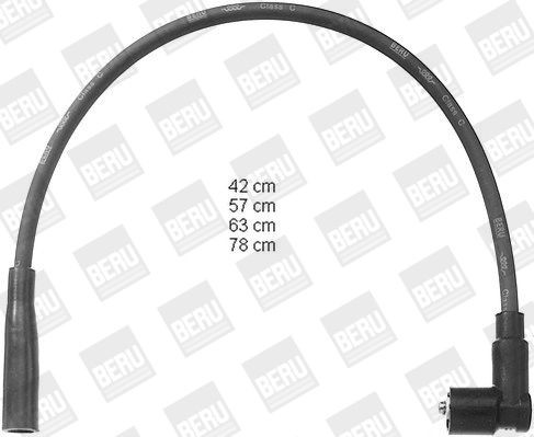 BERU Jogo de cabos de ignição PRO1044 BERU PRO1044 Cabo de vela Seat TERRA originais