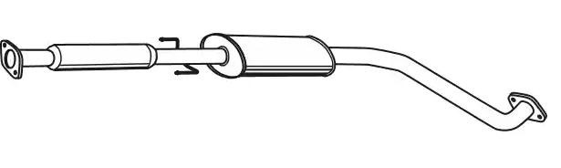Panela de escape central VEGAZ DAS-146 VEGAZ DAS-146 Silenciador central Chevrolet TRAX 2025