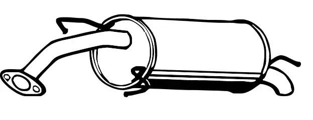 VEGAZ Πίσω σιλανσιέ DAS-148 VEGAZ DAS-148 γνήσια Σιλανσιέ εξάτμισης OPEL KADETT τιμες