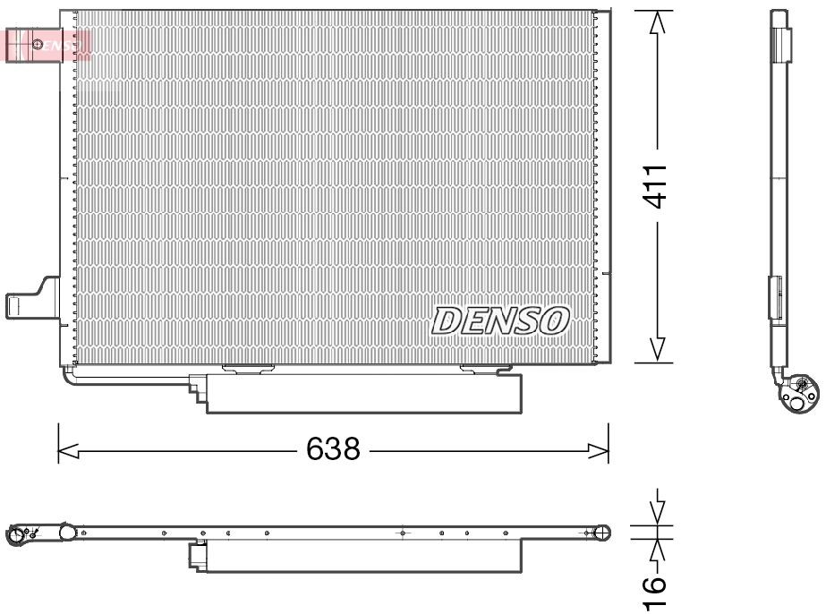 DENSO Kondensaator, kliimaseade DCN17006 DCN17006 Kliimaradiaator DENSO MERCEDES-BENZ G-klass