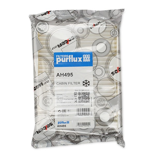 PURFLUX Filtrs, Salona telpas gaiss AH495 Salona filtrs PURFLUX Peugeot TRAVELLER AH495