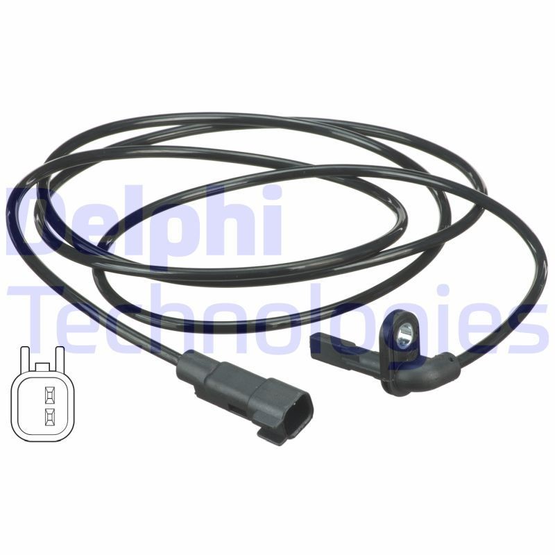 DELPHI Devējs, Riteņu griešanās ātrums SS20357 SS20357 ABS devējs DELPHI OPEL MERIVA