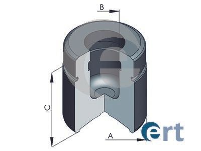 ERT Zuiger, remklauw 151059-C Daihatsu TERIOS Remzadel zuiger ERT 151059-C