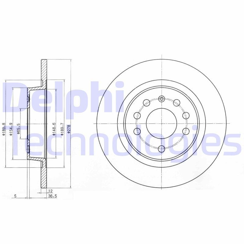 DELPHI Brzdový kotouč BG3731C DELPHI BG3731C Športové brzdové kotúče Opel Vectra C CC cena