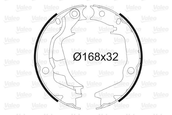 VALEO Sada brzd. čeľustí parkov. brzdy 564138 564138 Parkovacia brzda KIA VENGA VALEO