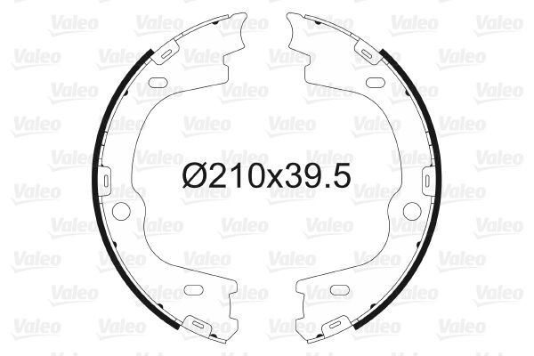 VALEO Bremseskosett, håndbrems 564167 564167 Håndbrekksko VALEO SEAT AROSA