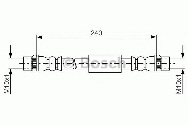 BOSCH Ελαστικός σωλήνας φρένων 1 987 481 666 Ελαστικός σωλήνας φρένων BOSCH Fiat MAREA 1 987 481 666