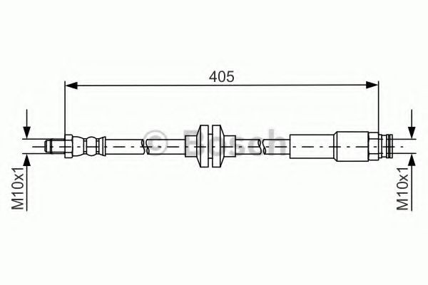 BOSCH Ελαστικός σωλήνας φρένων 1 987 481 671 BOSCH 1 987 481 671 Ελαστικός σωλήνας φρένων