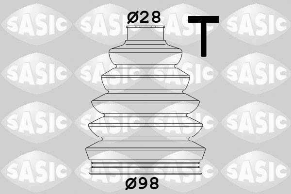 SASIC Putekļusargu komplekts, Piedziņas vārpsta 1906028 Pusass putekļu gumijas SASIC Audi A7 1906028