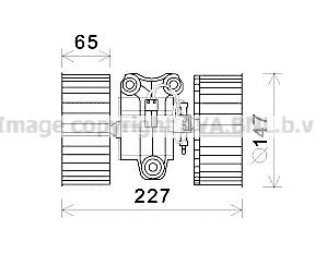 PRASCO Elektromotor, kupévifte BW8470 pris Interiørvifte Land Rover LC BW8470 PRASCO