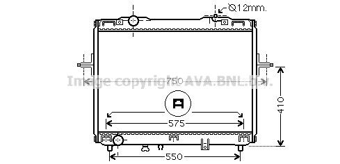 PRASCO Radiador, arrefecimento do motor KA2126 PRASCO Radiador de refrigeração KIA KA2126