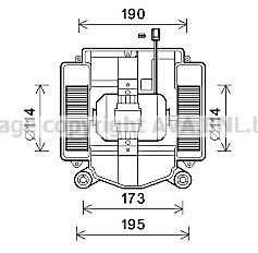 Moteur électrique, pulseur d'air d'habitacle PRASCO MS8669 PRASCO MS8669 Ventilateur d'habitacle MERCEDES-BENZ Classe S 2007