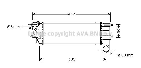 PRASCO Ιντερκούλερ PEA4204 Ιντερκούλερ PRASCO Citroën C5 PEA4204