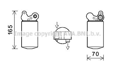 PRASCO Filtre déshydratant, climatisation VOD185 Subaru WRX Bouteille déshydratante PRASCO VOD185