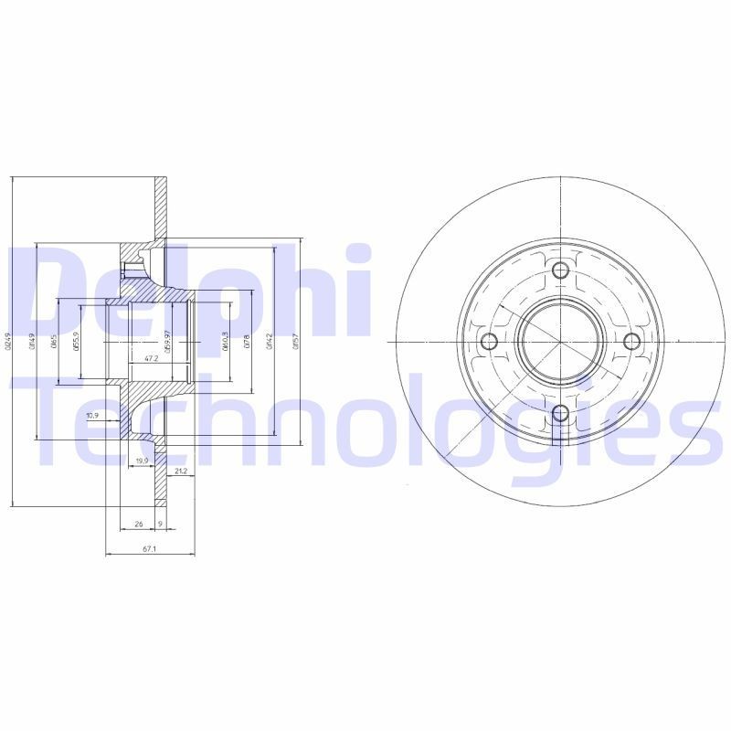 DELPHI Bremsscheibe BG9022RSC Bremsscheibe DELPHI XM BG9022RSC günstig