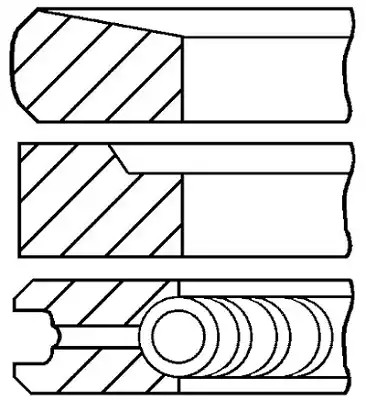 Piston Ring Kit GOETZE ENGINE 08-431707-00 GOETZE ENGINE 08-431707-00 Kia SORENTO 2005 Piston ring kit price