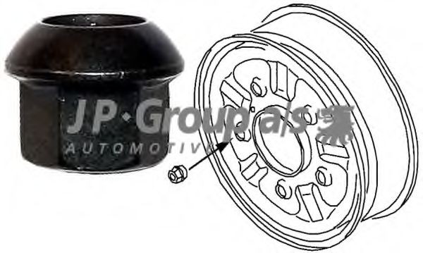 JP GROUP Porca da roda 1160400600 Cavilha de roda JP GROUP Nissan PATHFINDER 1160400600