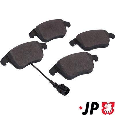 JP GROUP Brake pad set 1163609610 AUDI A8 JP GROUP brake pads 1163609610
