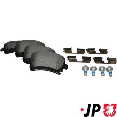 JP GROUP Brake pad set 1163705410 AUDI A8 JP GROUP brake pads 1163705410