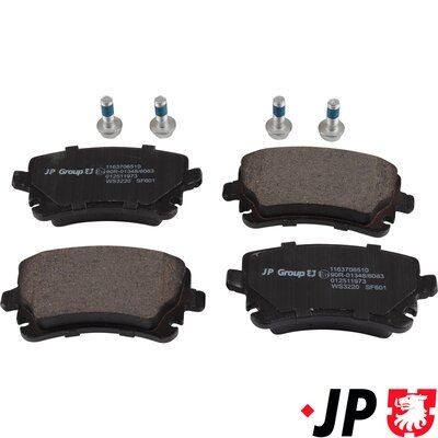 JP GROUP Kit pastiglie freni 1163706510 1163706510 costo Pastiglie dei freni Volkswagen MAGGIOLINO JP GROUP