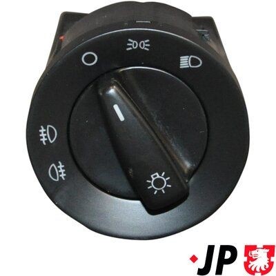 JP GROUP Slēdzis, Priekšējās gaismas 1196101900 Lukturu slēdzis Skoda 1U2 1196101900 JP GROUP
