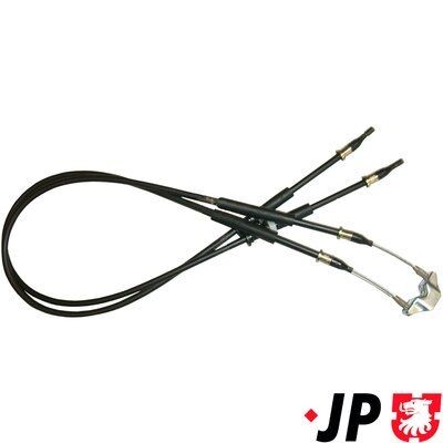 JP GROUP Trose, Stāvbremžu sistēma 1270302800 1270302800 Rokas bremzes trose HYUNDAI ACCENT JP GROUP