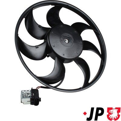 JP GROUP Køleventilator 1299101000 1299101000 Ventilator til motorkøling OPEL CORSA JP GROUP