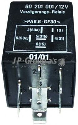 JP GROUP Relejs, Stiklu mazgāšanas sistēmas intervāls 1299200300 1299200300 Logu tīrītāja relejs FORD COUGAR JP GROUP