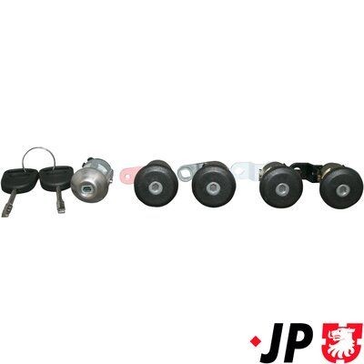 JP GROUP Slotenset, vergrendelingssysteem 1587500210 Renault SCÉNIC Slotmechanisme, deur JP GROUP 1587500210