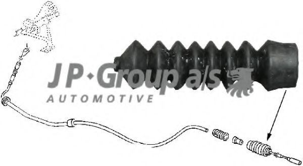 JP GROUP Cable, heater flap 8170550300 8170550300 JP GROUP control, blending flap for SEAT LEON
